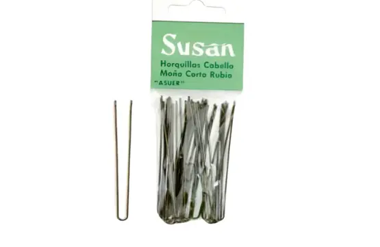 Asuer Horquilla Cabello Moño Corto Rubio Susan 18uds